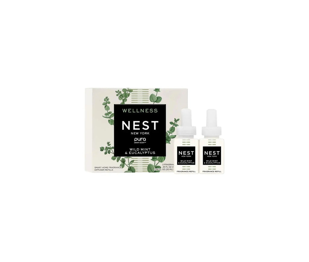 Wild Mint & Eucalyptus Refill Duo for NEST x Pura Smart Home Fragrance Diffuser - Smart Vials