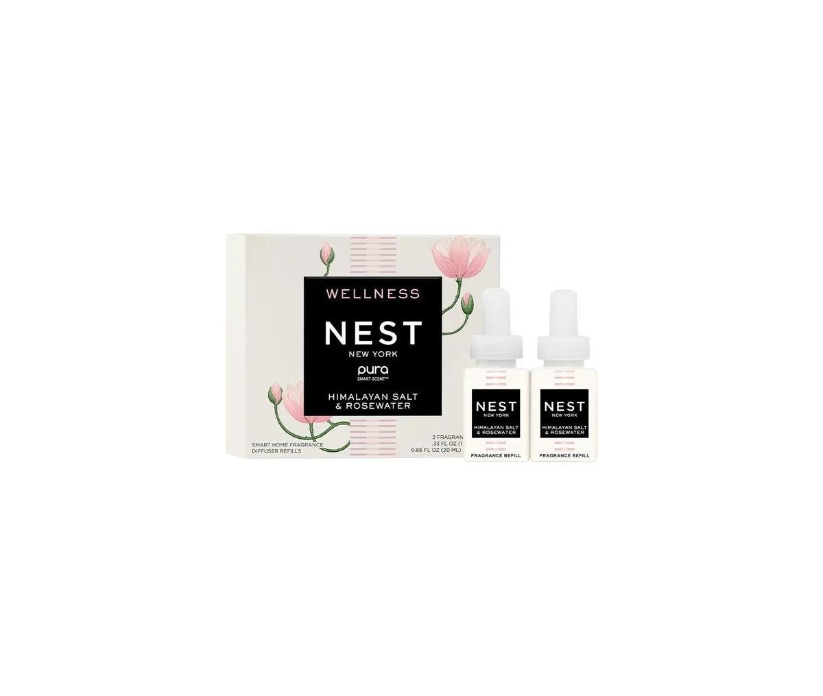 Himalayan Salt & Rosewater Refill Duo for NEST x Pura Smart Home Fragrance Diffuser - Smart Vials