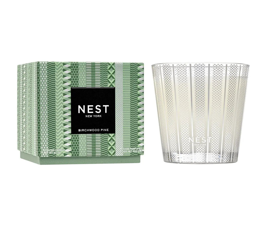 Birchwood Pine Silver 3-Wick Candle