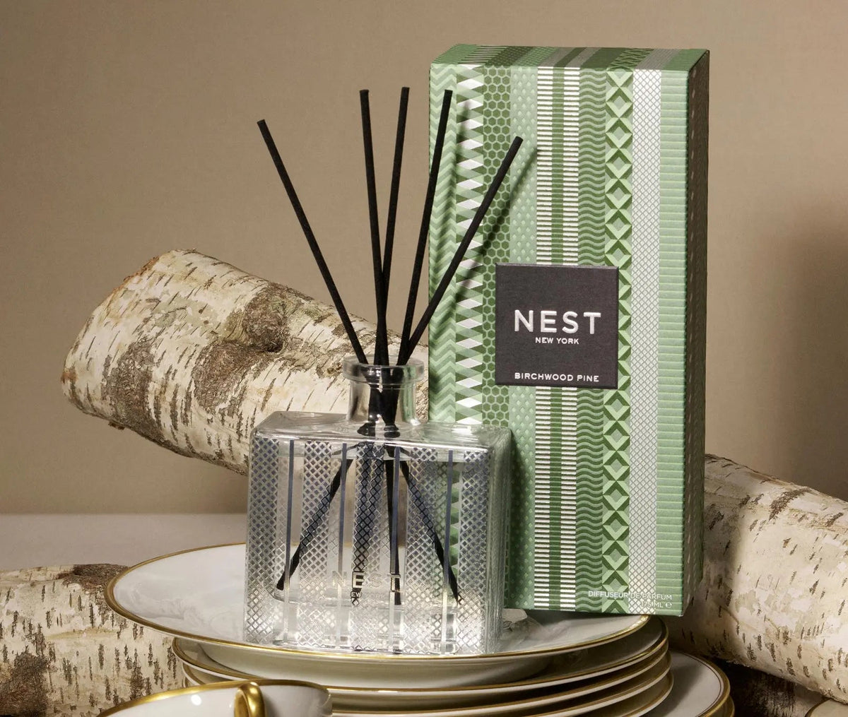 Birchwood Pine Silver Reed Diffuser