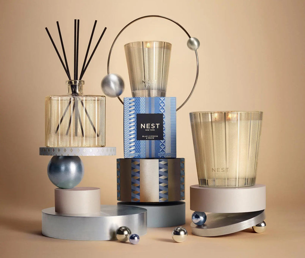 Blue Cypress & Snow Classic Candle