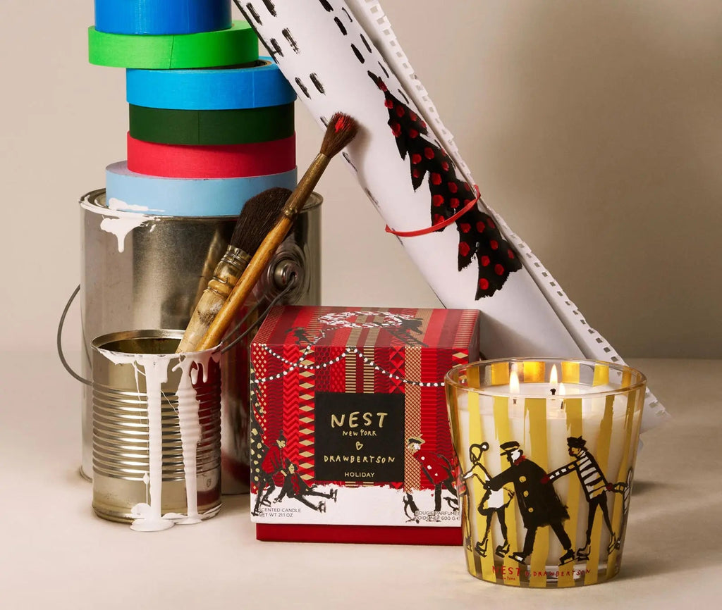 NEST NEW YORK x Drawbertson Holiday Ice Skaters 3-Wick Candle
