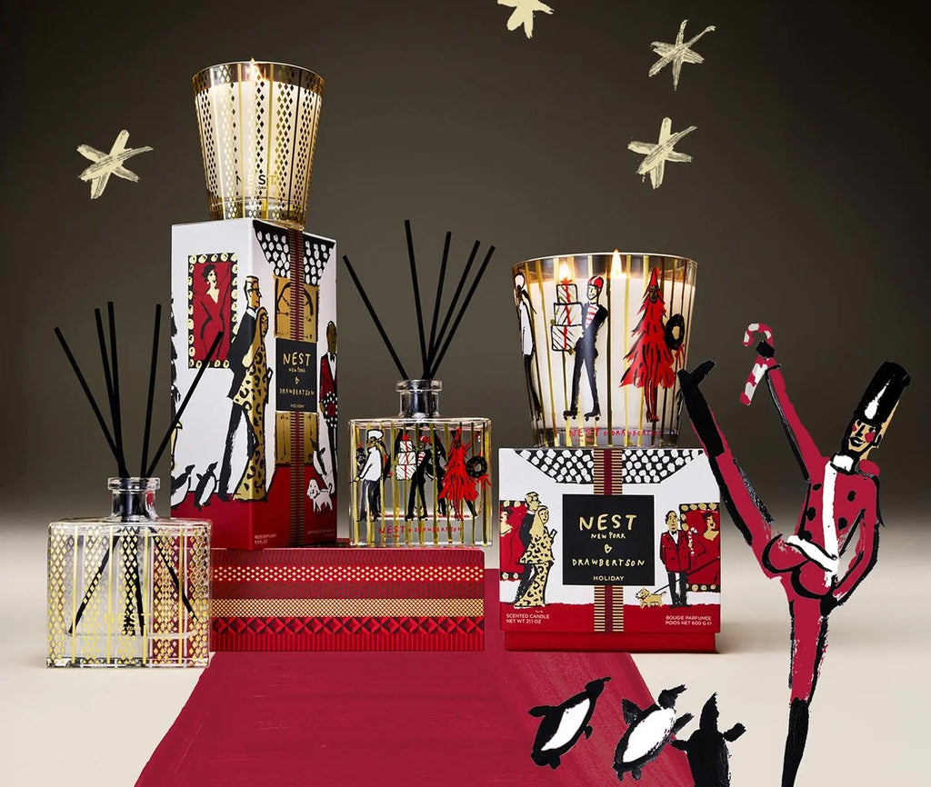 NEST NEW YORK x Drawbertson Holiday Red Carpet Reed Diffuser