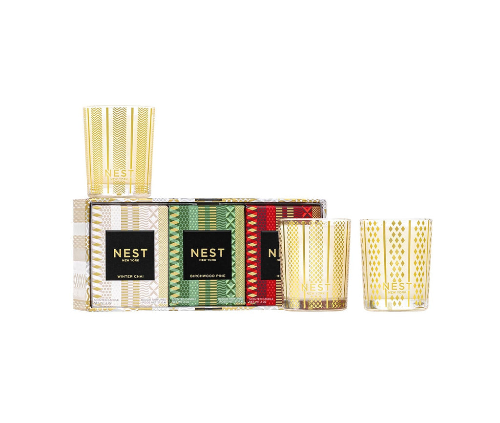 Holiday Festive Votive Trio