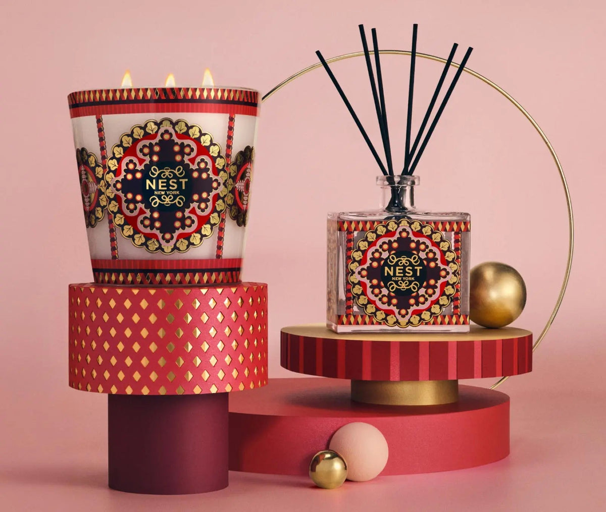 NEST New York x Pierre Marie 3-Wick Holiday Candle