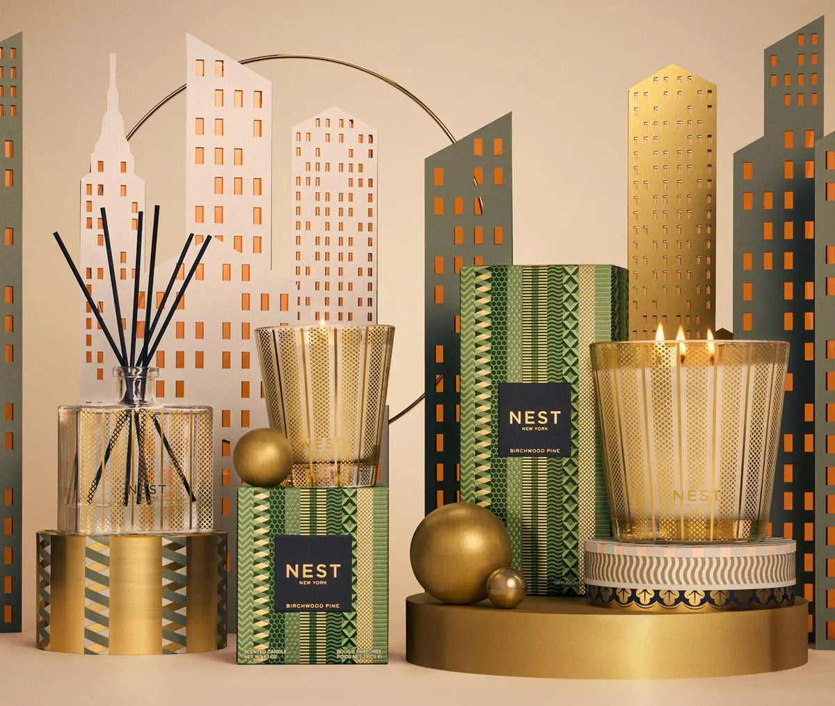 Birchwood Pine Gold Reed Diffuser