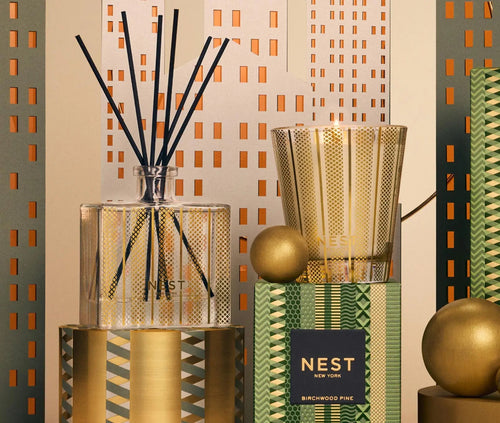 Birchwood Pine Gold Classic Candle & Diffuser Set