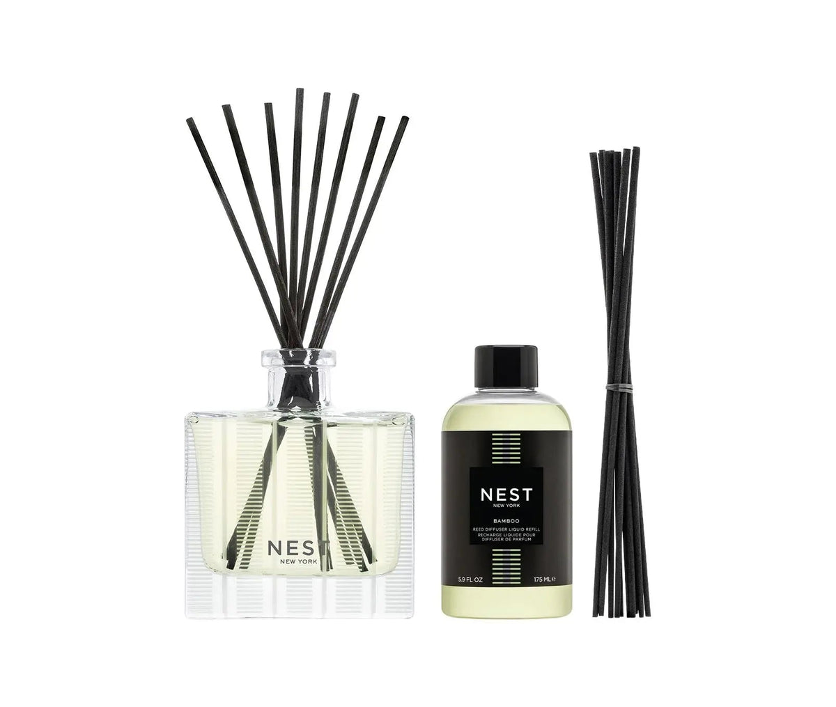 Bamboo Reed Diffuser & Liquid Refill Set