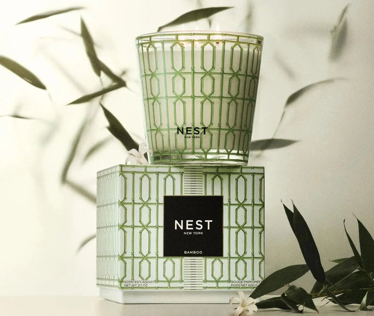 Bamboo Decorative 3-Wick Candle