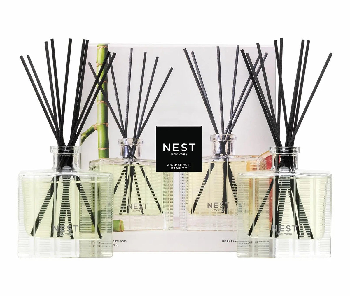 Bamboo & Grapefruit Reed Diffuser Duo