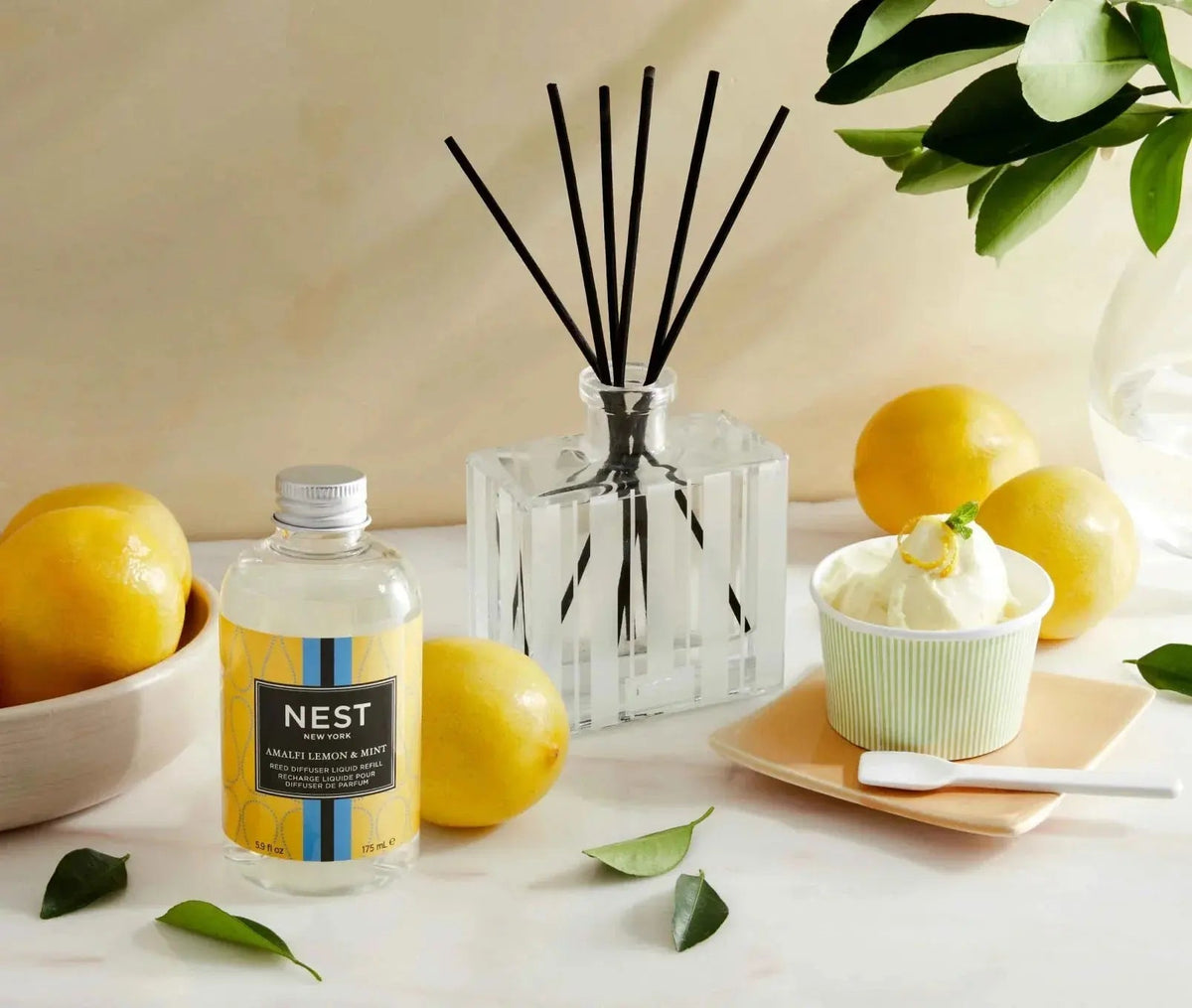 Amalfi Lemon & Mint Reed Diffuser Liquid Refill