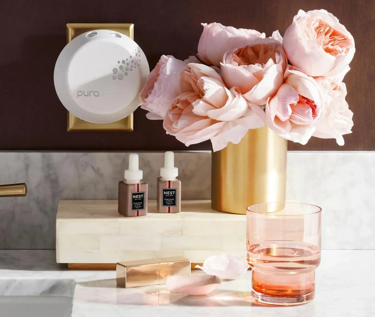 Rose Noir & Oud Refill Duo for NEST x Pura Smart Home Fragrance Diffuser - Smart Vials
