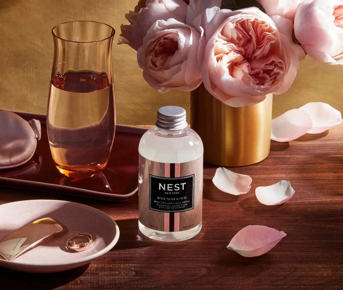 Rose Noir & Oud Reed Diffuser Liquid Refill