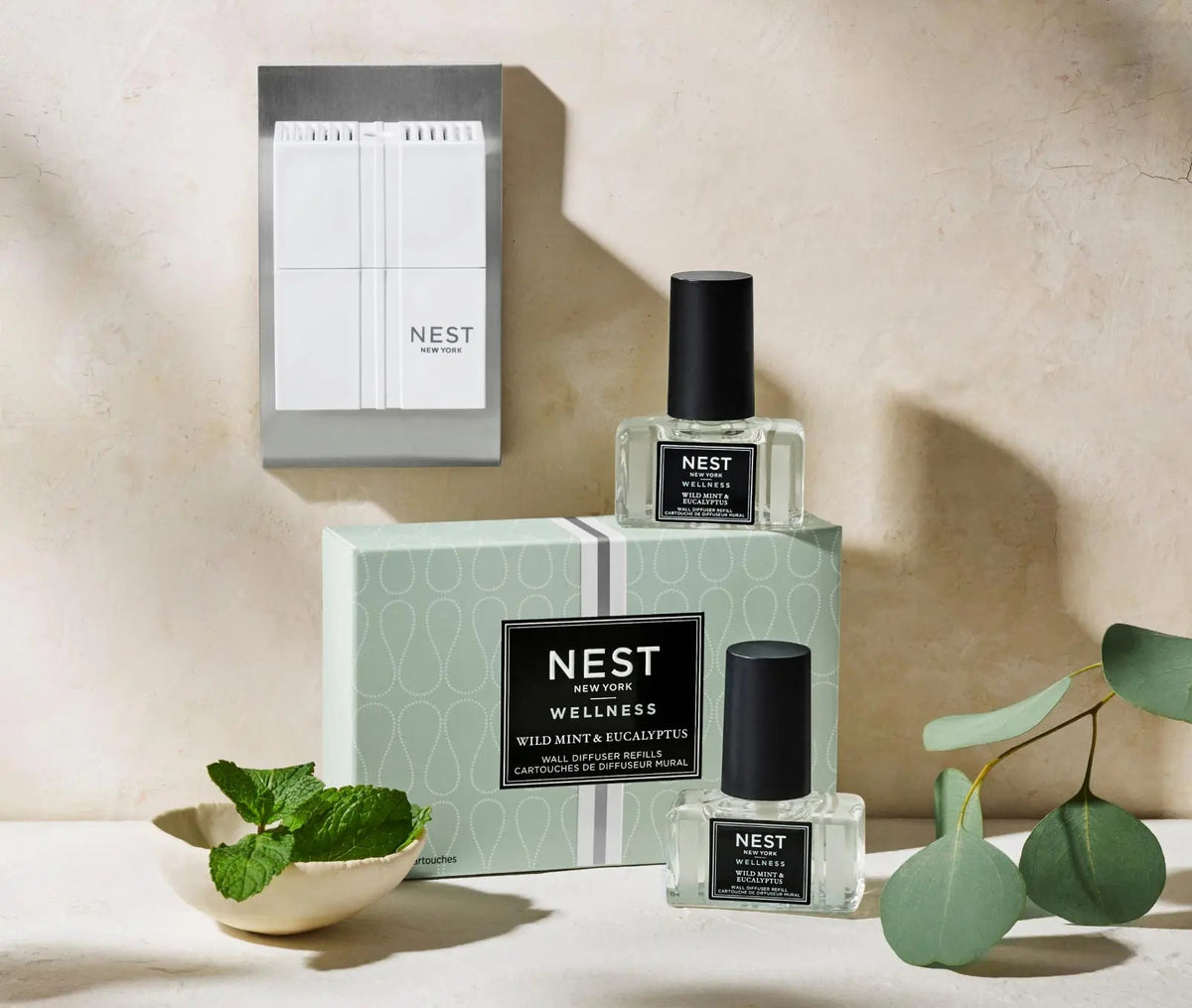 Wild Mint & Eucalyptus Refills for Wall Diffuser